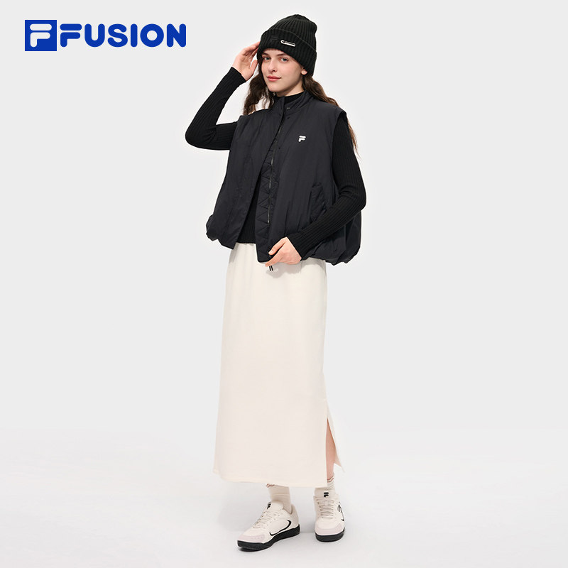 FILA FUSION斐乐潮牌羽绒马甲女2025冬新款时尚休闲宽松保暖上衣,淘宝优惠券,粉丝福利购,淘宝优惠卷