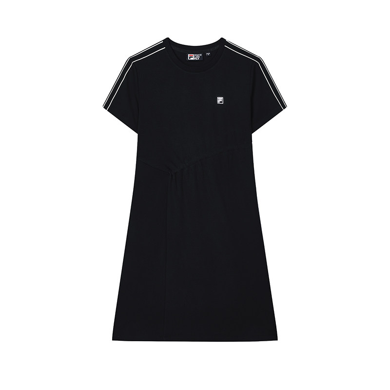 FILA 斐乐官方女子针织连衣裙2024秋新款时尚简约休闲舒适连身裙,淘宝优惠券,粉丝福利购,淘宝优惠卷