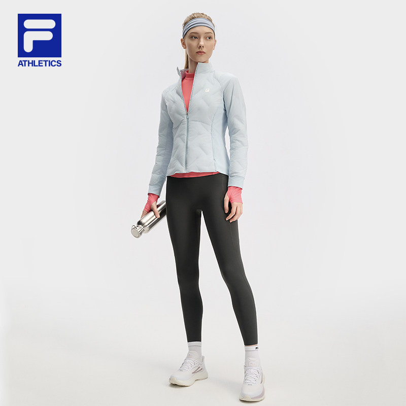 FILA 斐乐官方女士羽绒服2024冬季冬季新款健身运动拼接修身上衣,淘宝优惠券,粉丝福利购,淘宝优惠卷