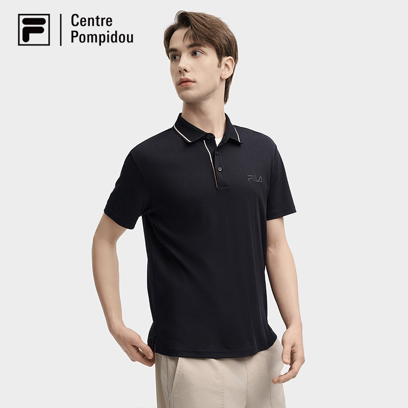 FILA 斐乐官方男子针织短袖POLO衫2024秋季新款时尚休闲纯棉上衣,淘宝优惠券,粉丝福利购,淘宝优惠卷