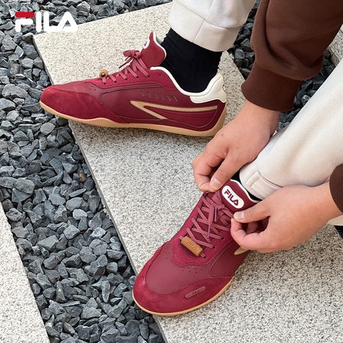 情人节丨FILA斐乐情侣TURBO板鞋女2025春新飞驰鞋德训休闲鞋男 - 图0