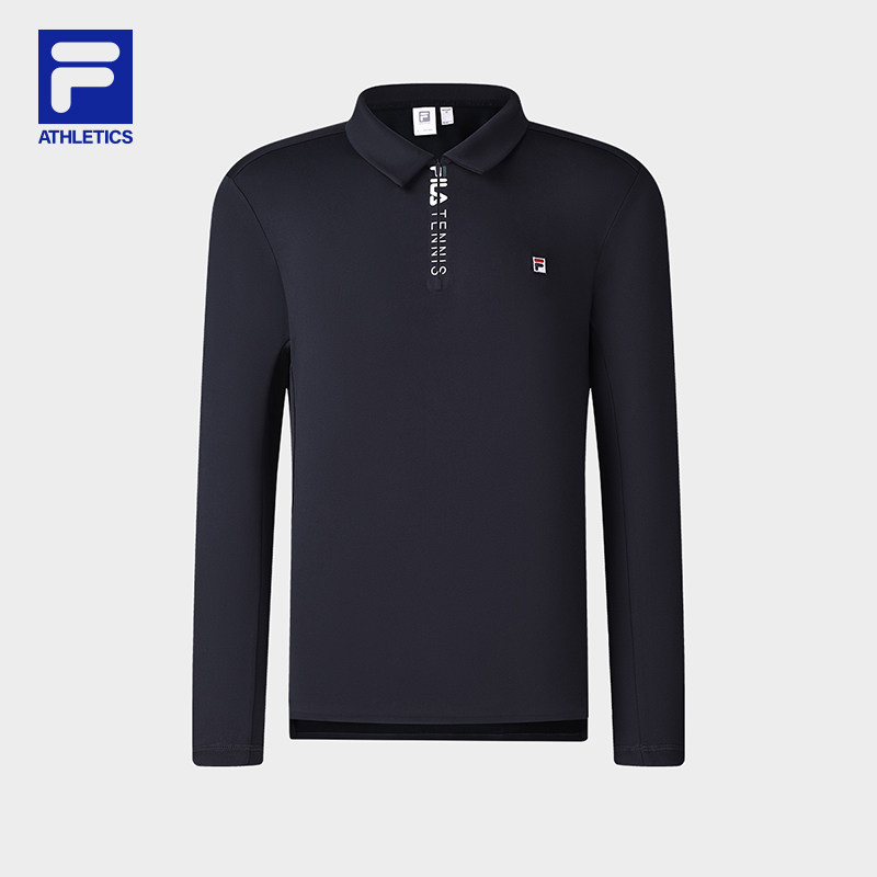 FILA 斐乐官方男子针织长袖POLO衫2025春季新款网球运动基础上衣,淘宝优惠券,粉丝福利购,淘宝优惠卷