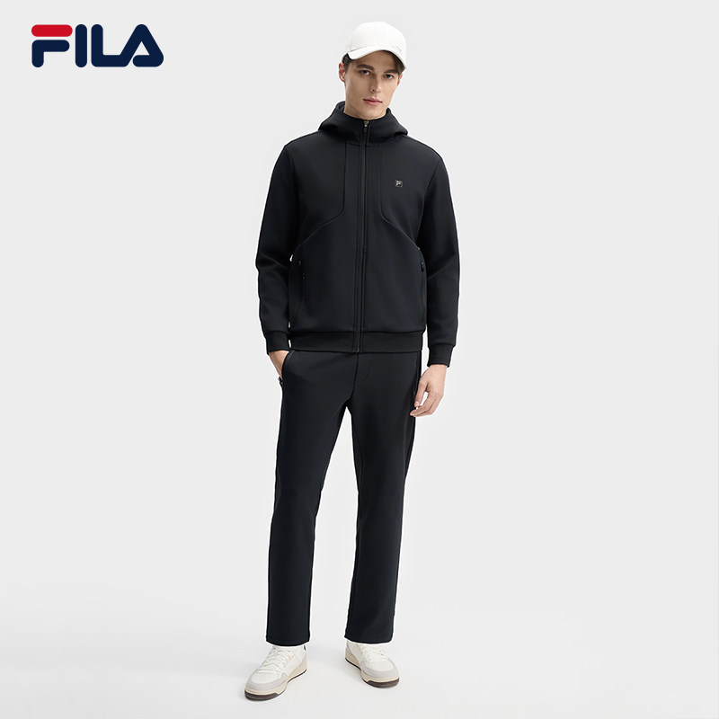 FILA 斐乐官方男士针织连帽外套2025春新款时尚休闲简约基础上衣,淘宝优惠券,粉丝福利购,淘宝优惠卷