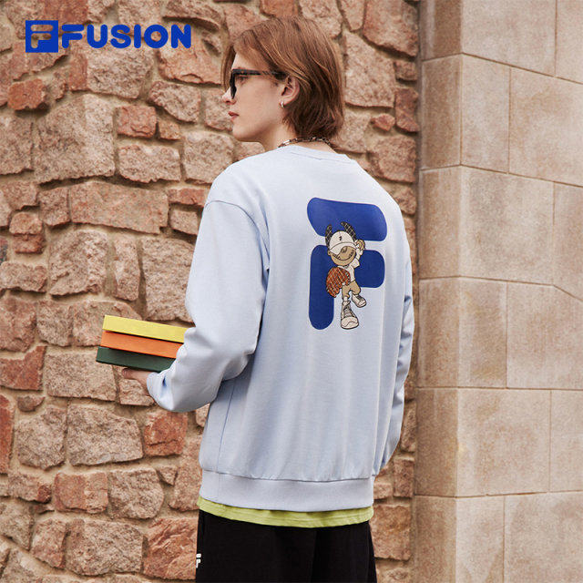 FILAFUSION Fila ຍີ່ຫໍ້ trendy knitted pullover