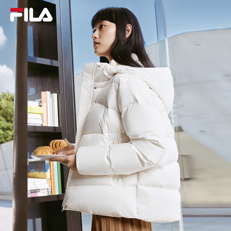 FILA 斐乐官方女士羽绒服冬季时尚休闲保暖宽松连帽上衣,淘宝优惠券,粉丝福利购,淘宝优惠卷