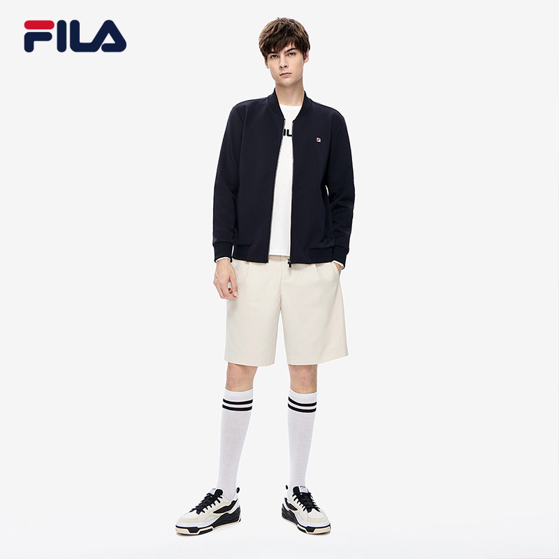 FILA斐乐男子运动外套秋 时尚休闲商务通勤针织上衣茄克男,淘宝优惠券,粉丝福利购,淘宝优惠卷