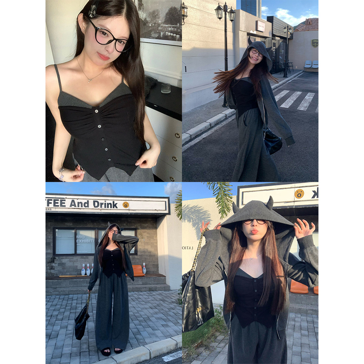 安妮不火慵懒周末outfit冰岛绒针织三件套女微胖大码休闲卫衣套装,淘宝优惠券,粉丝福利购,淘宝优惠卷