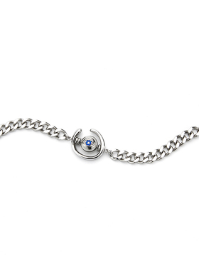 鹭卓同款手链GUUKA潮牌可转动眼球手链女款 情侣镶钻古巴链男手饰