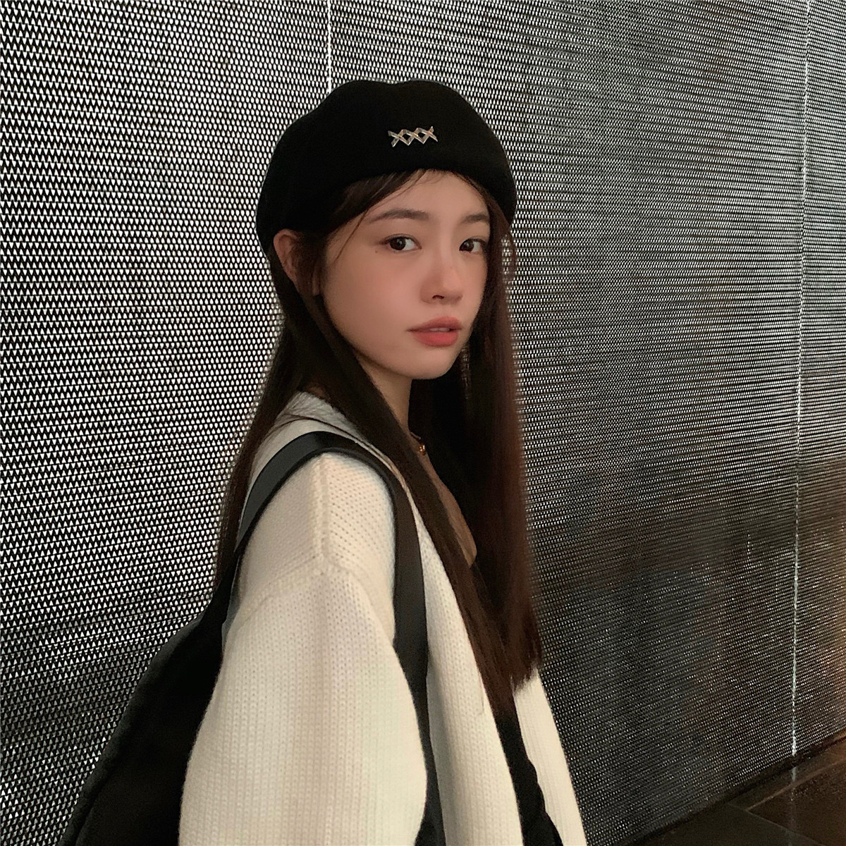 丁走走大头围贝雷帽子女秋冬显脸小复古日系画家帽韩版百搭前进帽,淘宝优惠券,粉丝福利购,淘宝优惠卷