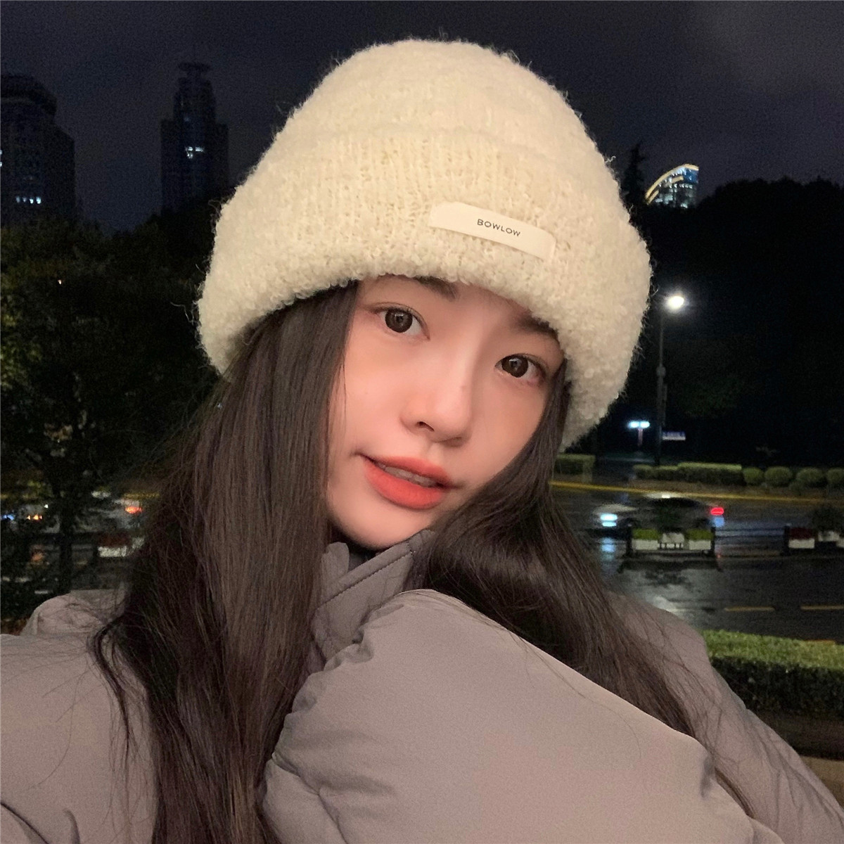 软糯糯！韩国新款百搭针织帽子女秋冬保暖护耳毛线帽大头围冷帽潮,淘宝优惠券,粉丝福利购,淘宝优惠卷