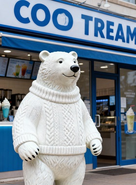 卡通鱼造型玻璃钢落地摆件