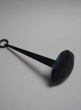 锻记 手工烛台日式手烛行灯禅意铁制灯台自在钩托盘侘寂风格烛台