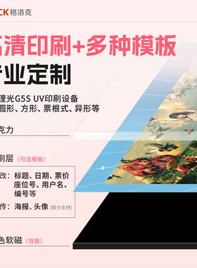 亚克力冰箱贴来图定制logo动漫