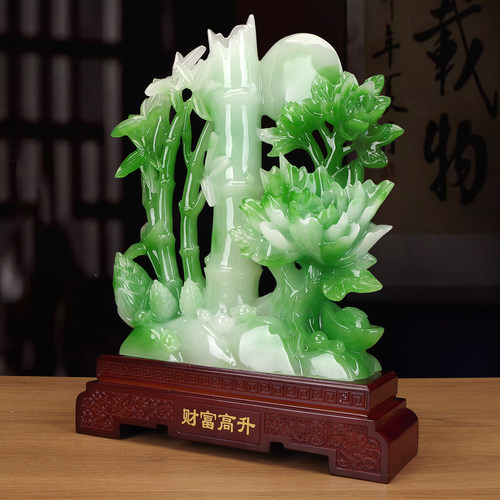 财富高升竹子摆件客厅玄关办公室招财纳福节节高装饰开业乔迁礼物 - 图1