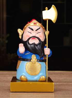 中国风门神摆件国潮文创入户玄关喜庆装饰品旺宅镇宅哼哈门神小将