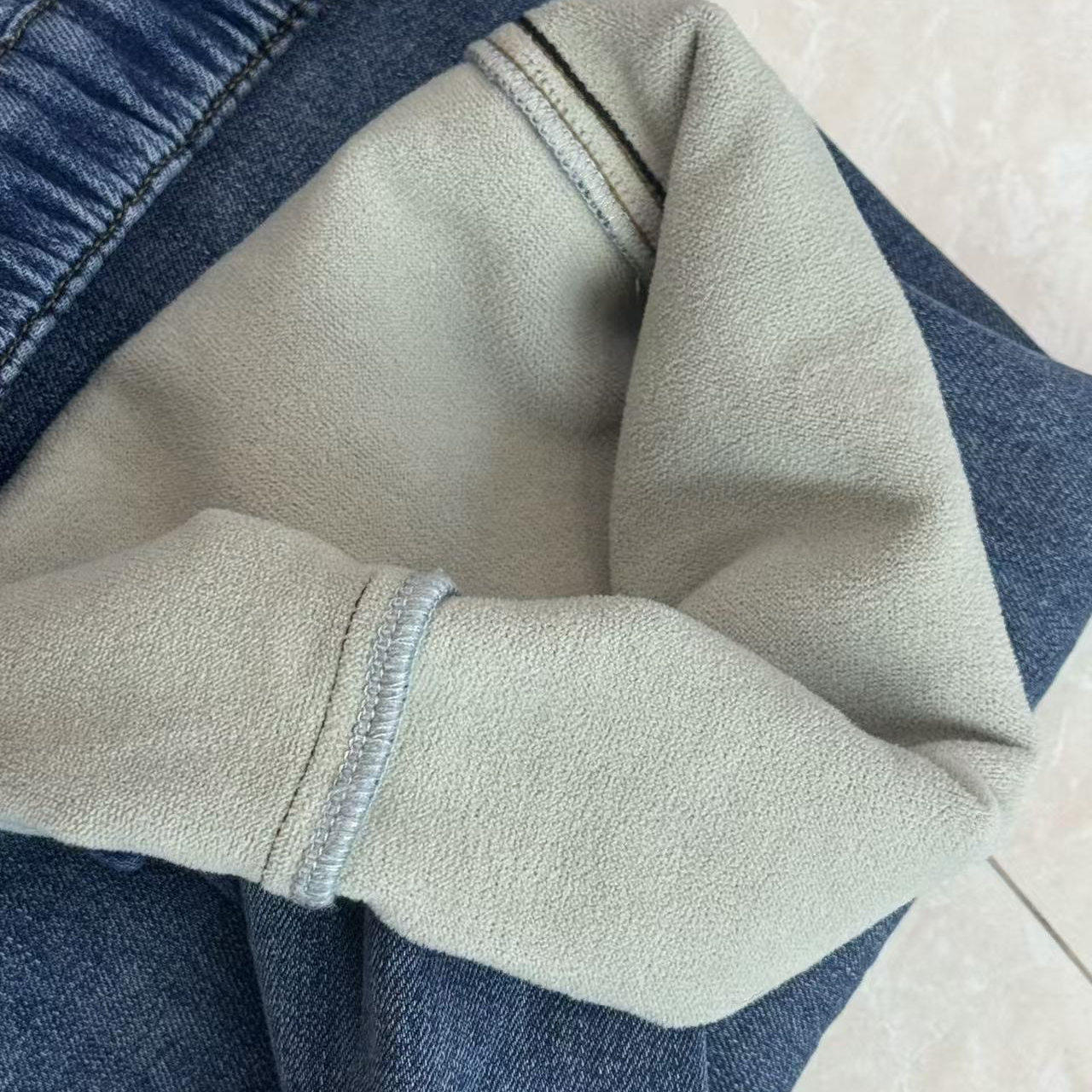 311【C位牛仔】冬季加绒设计感直筒显瘦大码牛仔裤,淘宝优惠券,粉丝福利购,淘宝优惠卷