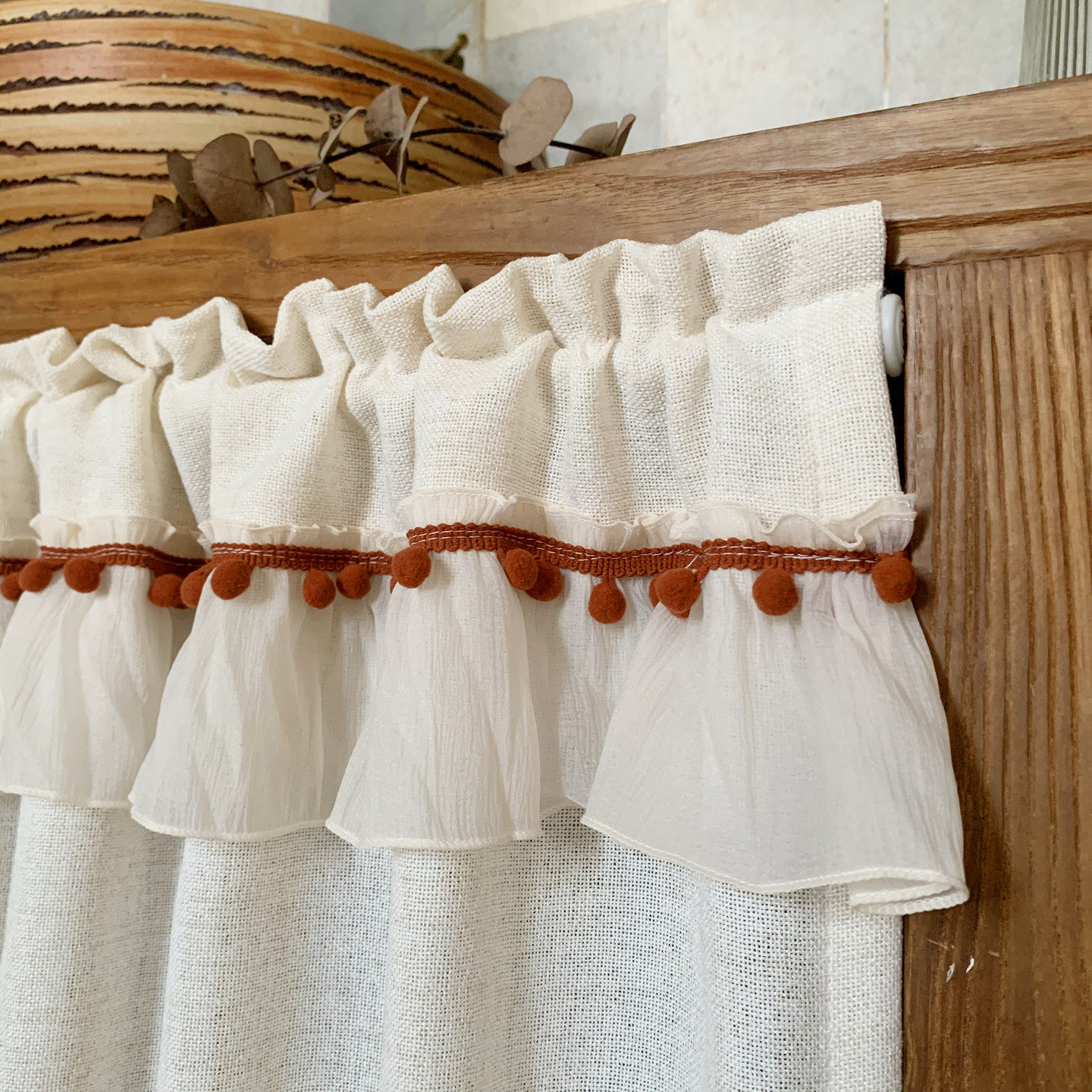 美式原木中古风日式亚麻短帘柜帘半帘橱柜遮挡帘柜子防尘鞋柜书柜,淘宝优惠券,粉丝福利购,淘宝优惠卷