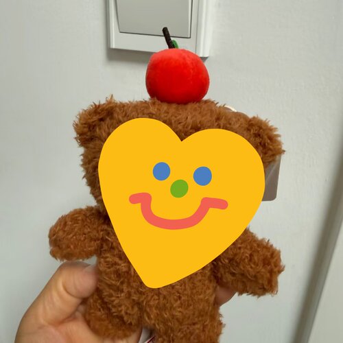 棉花娃娃装饰苹果水果毛绒公仔玩偶配件饰品桃子橘子可爱发饰发带 - 图0