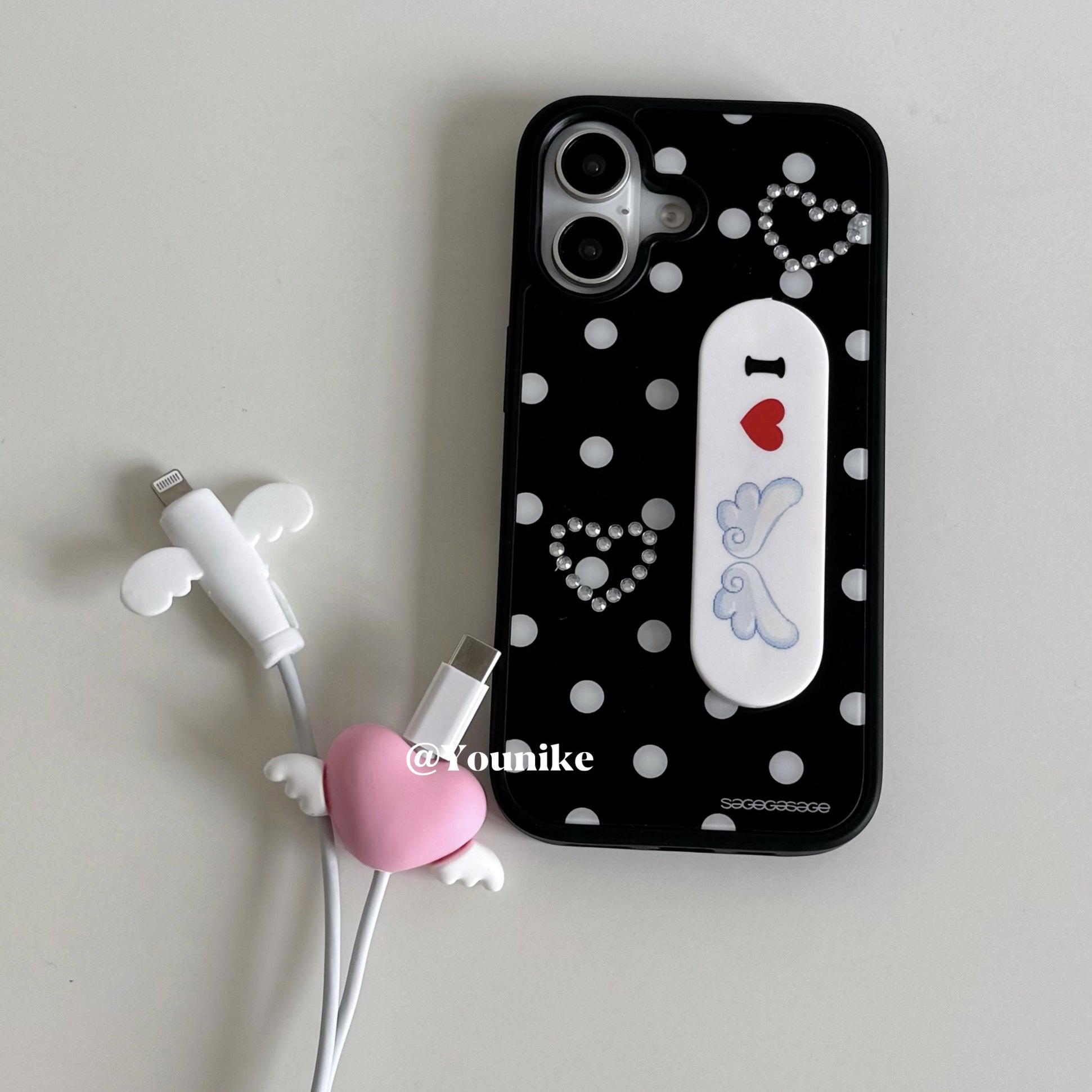 韩系ins少女心天使爱心苹果充电器保护套iPhone16数据线仿折断萌,淘宝优惠券,粉丝福利购,淘宝优惠卷