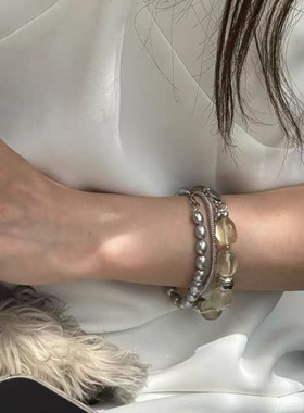 真多麻天然淡水巴洛克手链