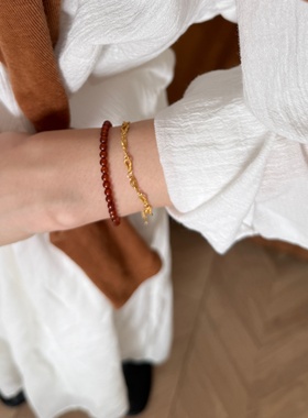 天然轻奢国风新款叠戴气质秋冬