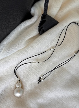 云隐古法磨砂葫芦吊坠长款毛衣链