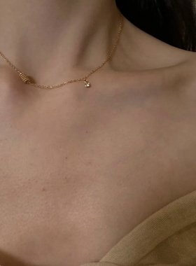 法式极简美产14k包金925项链