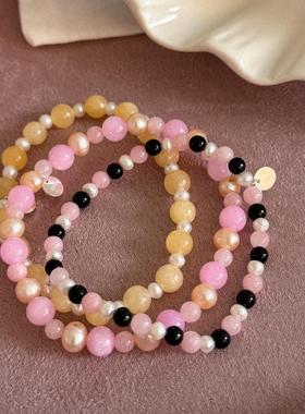 高级感弹力绳转运珠饰品新中式