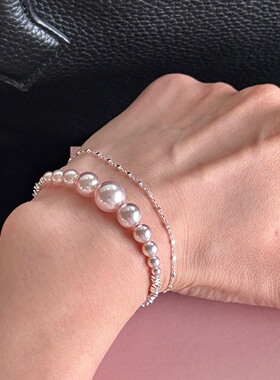 复古轻奢曼塔玫瑰珍珠手链