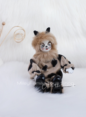 站姿原创纯手工陶瓷卡通摆件人偶