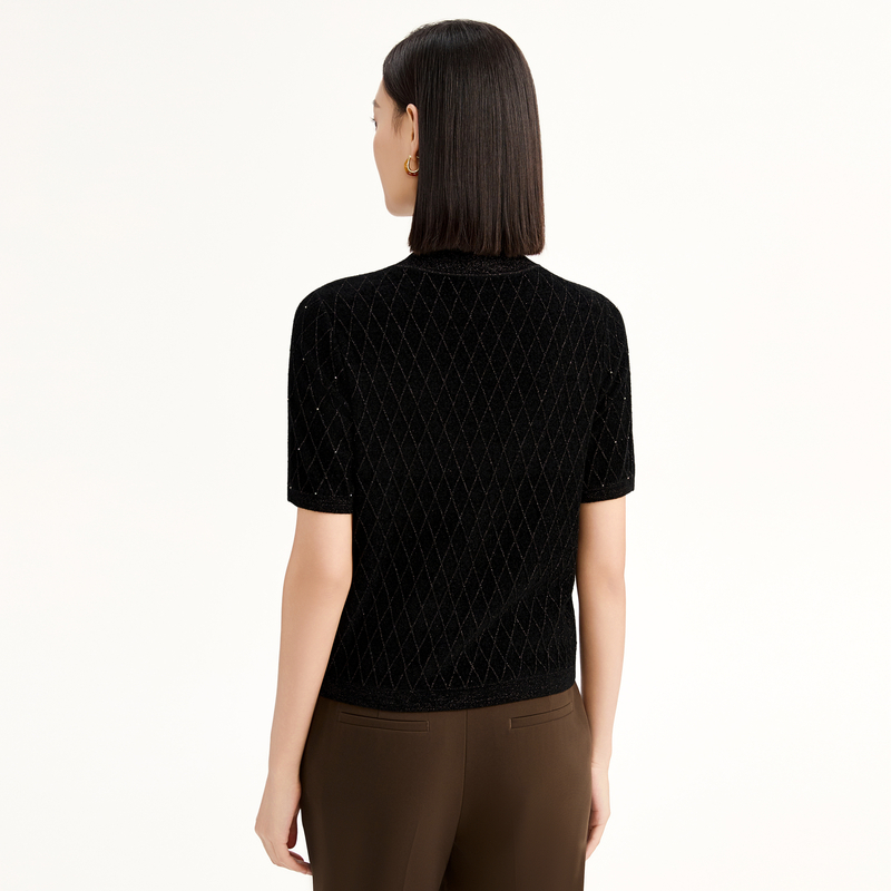 【商场同款】 NAERSI/娜尔思简约百搭修身显瘦针织衫2025年秋季 - 图1