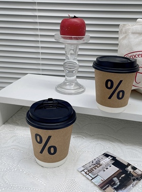 拍周边拍照道具小摆件ins韩风一次性%咖啡奶茶纸杯子拍摄网红街拍