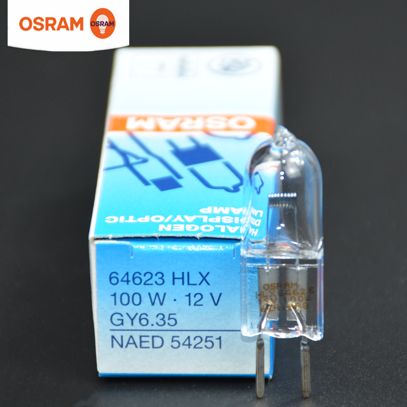 OSRAM欧司朗HLX卤素灯64625 12V100W光学仪器裂隙显微镜灯泡64623