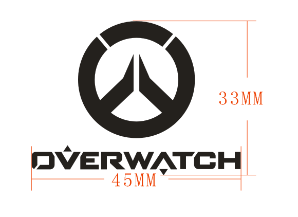 守望先锋金属贴 overwatch死神源氏半藏三星手机电脑机箱金属贴纸 - 图2