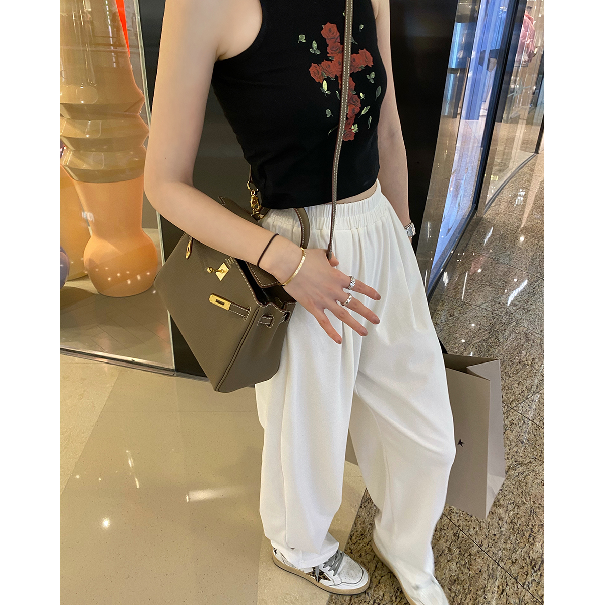 THEOPENDM2022夏季新款高腰宽松百搭显瘦阔腿裤休闲裤阔版雅痞feu