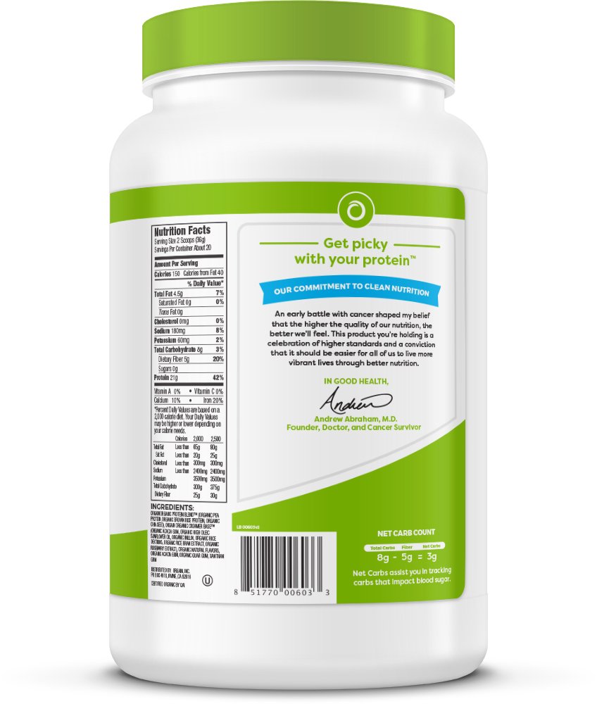 Orgain Organic Plant Based Protein Powder Vegan Non-GMO-图2