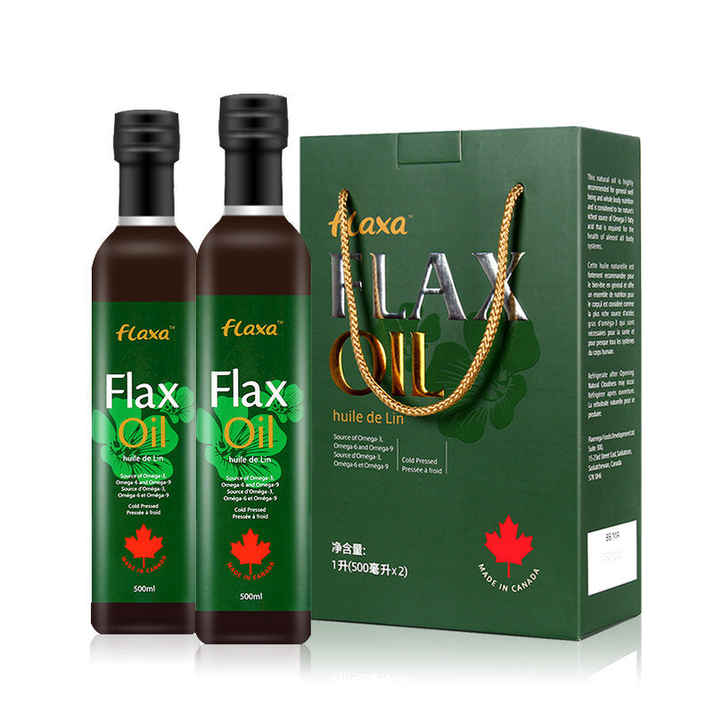 【618】加拿大进口flaxa纯胡麻油 吉量食品亚麻籽油/火麻油