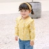 Cô gái Áo dài tay Hoa Cô bé Áo ve áo Em bé Quần áo mùa thu Enn Bear Children Tops - Áo sơ mi sơ mi dài tay bé trai  Áo sơ mi