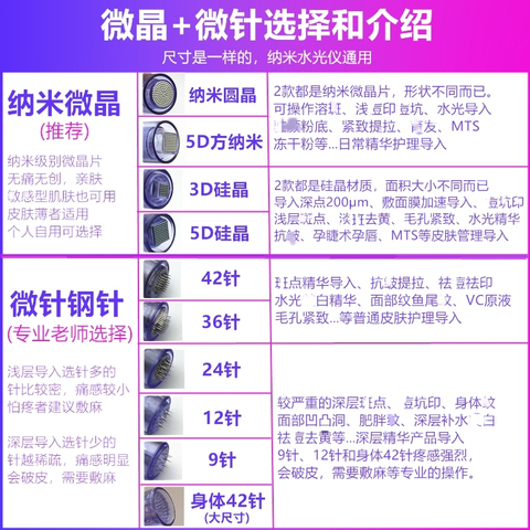 纳米微晶导入仪溶斑仪器融水光枪原液圆晶无针中胚美容院电动微针