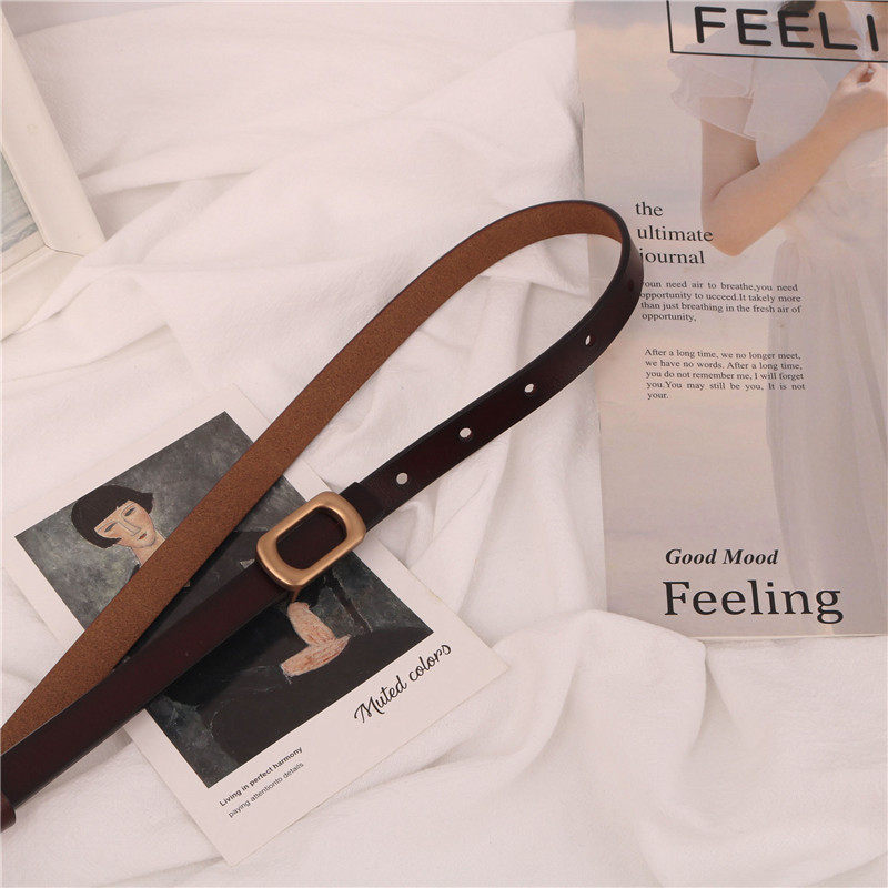 皮带女装饰牛仔裤带配裙子夏季小众风真皮腰带女简约时尚百搭收腰,淘宝优惠券,粉丝福利购,淘宝优惠卷