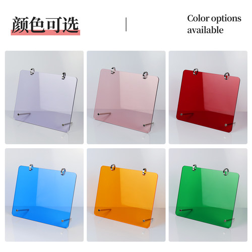 A5摆件架子企业介绍台卡底座水晶牌亚亚克力翻页台历架A4创意台牌 - 图0