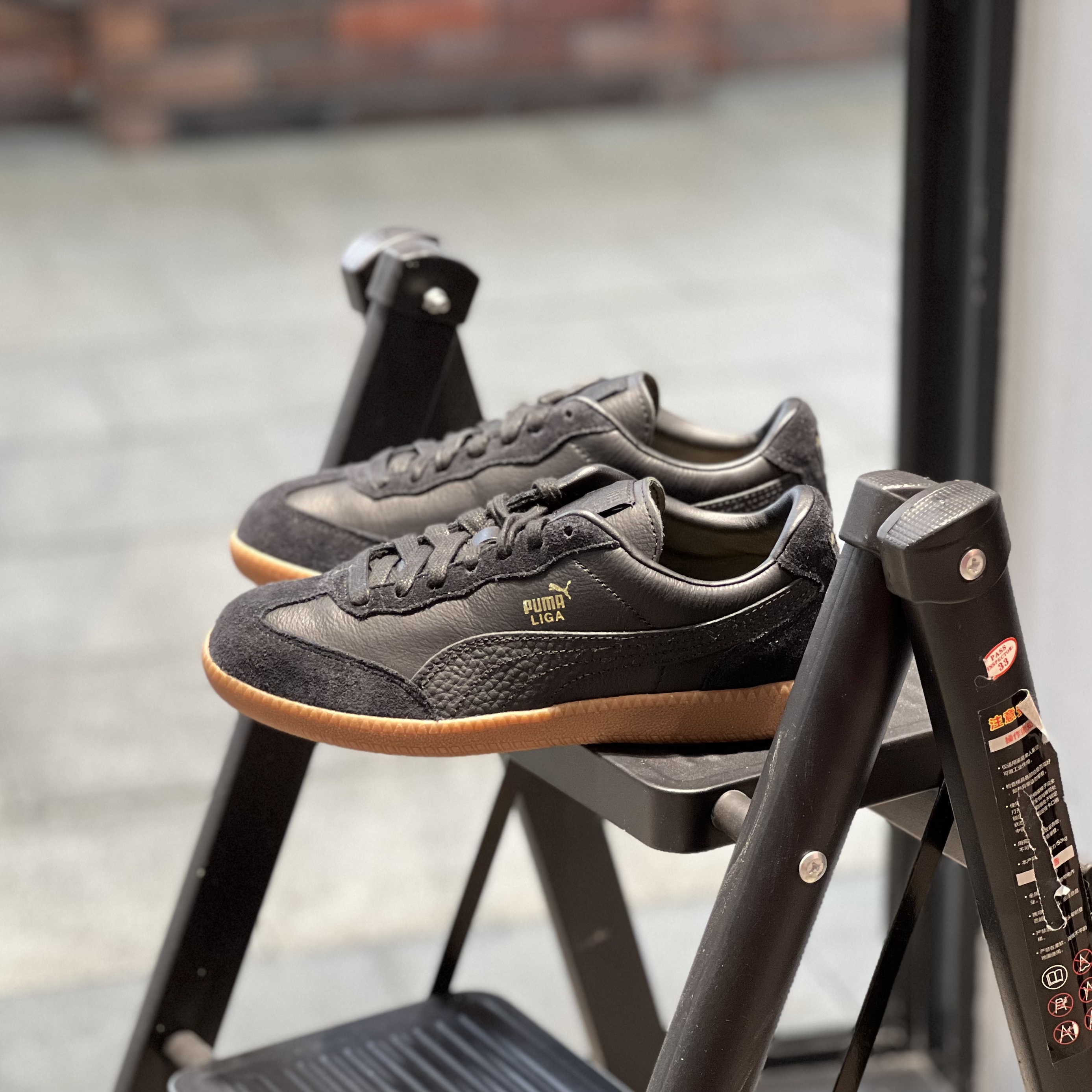 坏蛋的店彪马/Puma Liga Leather 男女金标反毛皮德训板鞋364597 - 图1