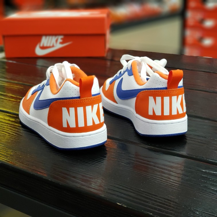 Nike/耐克2021新款白橙蓝简版AJ1低帮板鞋休闲运动鞋DN4245