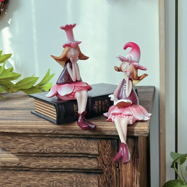 田园风花仙子树脂摆件 创意可爱少女心桌面装饰 家居装饰摆件