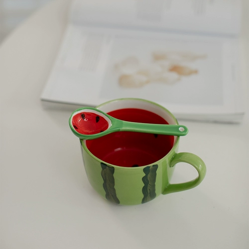 Арбуз фруктовый кубок Creative Ceramic Cup мужчина и женщины Студенты милый напиток водяной чашка домашнее кофейное молоко чашка