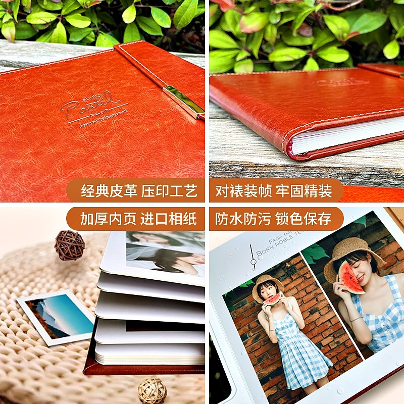 婚纱照相册制作婚庆婚礼结婚照跟拍照片书定制皮质儿童写真纪念册