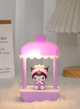 网红爆款糖果车薰衣草情侣母亲节led小夜灯生日礼物礼品摆件