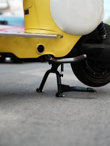 九号电动车Q30C/Q90/QZmix中双撑大脚撑车支脚车停车支架改装配件 - 图0