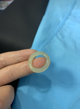 190号新疆和田玉黄玉浅黄戒指指环13码