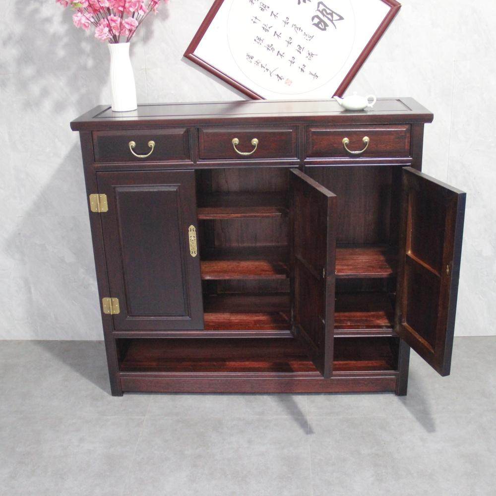 新中式实木鞋柜家用门口入户玄关柜金花梨仿古大容量储物柜收纳柜,淘宝优惠券,粉丝福利购,淘宝优惠卷